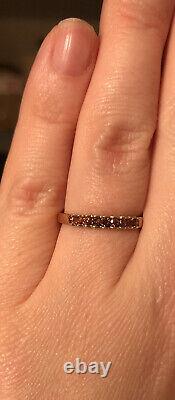 1/4ct Rare Red Diamond 10ct Gold Ring Size N. BNWT Very Limited Edition