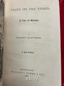 1883 Feats on the Fiord 1st Edition, Harriet Martineau (1802-1876) VERY RARE