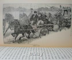 1893 Very Rare First Edition Horse World of London Illustrated Antiquarian Book