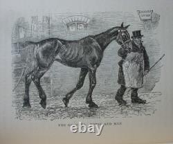 1893 Very Rare First Edition Horse World of London Illustrated Antiquarian Book