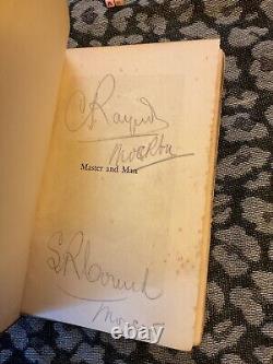 1895 1st ed Master and man by Count Leo Tolstoy HB, VERY RARE WITH SIGNATURES