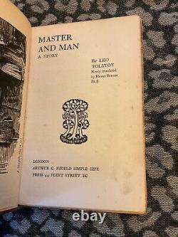 1895 1st ed Master and man by Count Leo Tolstoy HB, VERY RARE WITH SIGNATURES