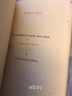 1898 The Naulahka Rudyard Kipling, VERY RARE DELUXE LIMITED EDITION TO 150 Copi