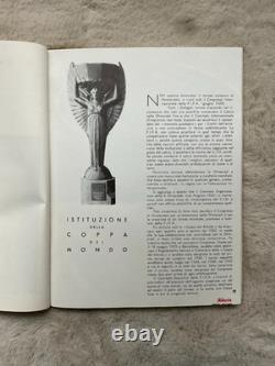 1934 FIFA WORLD CUP ITALY OFFICIAL REPORT FIGC ITALIAN FA VERY RARE 2nd Edition