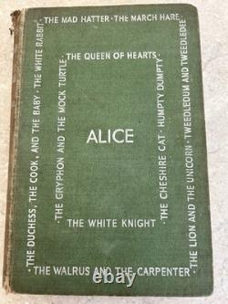 1944 ALICE IN WONDERLAND Very Rare Edition Through the looking glass