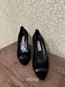 1980 Very Rare Valentino For Italy Femme Heels Suede Lux Edition Vero Cudio 38