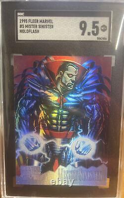 1995 Marvel Masterpieces Holoflash Sinister SGC 9.5 Very Rare- Limited Edition