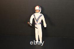 1st Edition Evel Knievel Figure (Gray Streaks) WithRams Head Helmet! Very Rare 70s