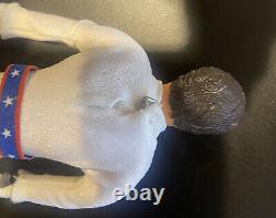 1st Edition Evel Knievel Figure (Gray Streaks) WithRams Head Helmet! Very Rare 70s