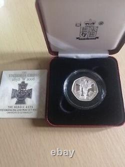 2006 Very Rare Royal Mint Silver Proof Victoria Cross (Limited Edition) 50p Coin