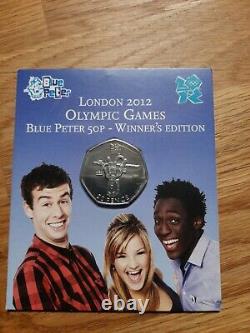2009 Blue Peter 50p London 2012 Olympic Games Winners Edition Very Rare BUNC