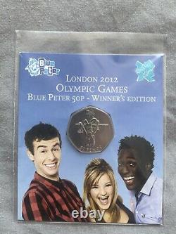 2009 blue peter 50p London 2012 Olympic Games Winners Edition VERY RARE
