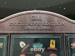 3M Exclusive edition 1900-2000 Car Badges Wall Display Unit Very Rare Item