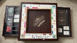 75th Anniversary MONOPOLY Board Game Frontgate Edition Very Rare Wooden Drawer