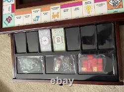 75th Anniversary MONOPOLY Board Game Frontgate Edition Very Rare Wooden Drawer