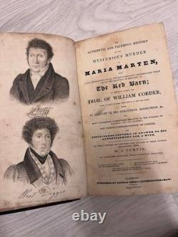 A Very Rare 1828 1st edition Book of Red Barn Murder and Execution