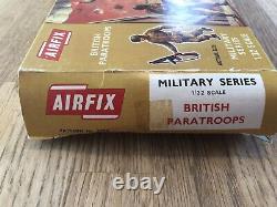 AIRFIX 1/32 BRITISH PARATROOPS Boxed, Very Rare 1st Edition, Excellent Order