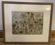 Angie Lewin Floral Woodcut Very Rare Early Edition 6/10 Print Framed