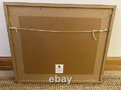 ANGIE LEWIN Floral WOODCUT VERY RARE EARLY EDITION 6/10 PRINT Framed