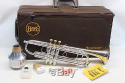 APPLE Limited Edition Bach Stradivarius PRO Trumpet w Gold Trim VERY RARE MINT