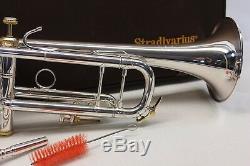 APPLE Limited Edition Bach Stradivarius PRO Trumpet w Gold Trim VERY RARE MINT