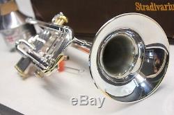 APPLE Limited Edition Bach Stradivarius PRO Trumpet w Gold Trim VERY RARE MINT