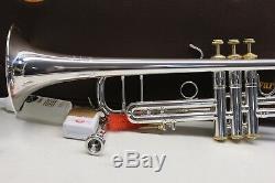 APPLE Limited Edition Bach Stradivarius PRO Trumpet w Gold Trim VERY RARE MINT