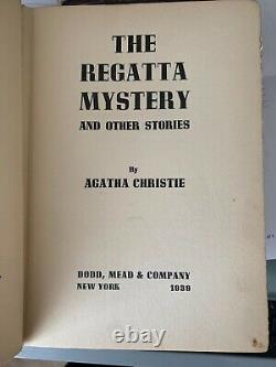 Agatha Christie The Regatta Mystery 1939 Us Edition, H/b +fdj. Very Rare