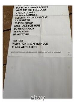 Arctic Monkeys VERY RARE Limited Edition Death Ramps 7'' Vinyl Setlist