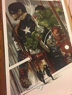 Avengers Limited Edition Print only 10 Made Very Rare 24 x 36 Inches Sold Out