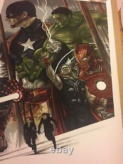Avengers Limited Edition Print only 10 Made Very Rare 24 x 36 Inches Sold Out