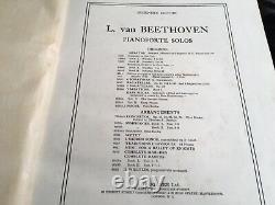 BEETHOVEN SONATAS AUGENER'S EDITION 1st EDITION (VERY VERY RARE TO FIND)