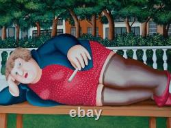 BERYL COOK (1926-2008) Very Rare Limited Edition Silkscreen Print'BRYANT PARK