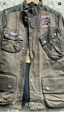 Barbour Triumph Ammeter wax jacket Limited edition jacket Small 38 vgc very rare