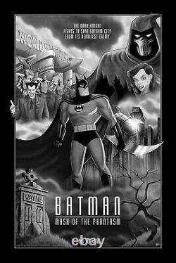 Batman Mask of the Phantasm Variant Print Poster Gilbey Bottleneck /50 VERY RARE