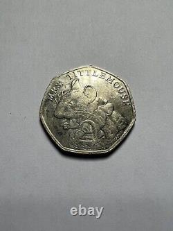Beatrix Potter Limited Edition Very Rare 2018 Mrs Tittlemouse 50p circulated
