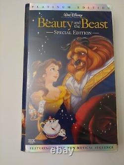 Beauty and the Beast (VHS Tape) Platinum Edition-VERY RARE