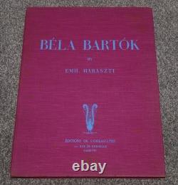 Bela Bartok His Life and Works by Emil Haraszti Very Rare 1938 Limited Edition