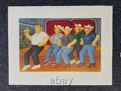 Beryl Cook Line Dancing Very Rare Artist Signed Limited Edition Silkscreen