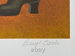 Beryl Cook Line Dancing Very Rare Artist Signed Limited Edition Silkscreen