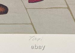 Beryl Cook Taxi Very Rare Proof Artist Signed Limited Edition Silkscreen