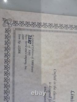 Boxed VERY RARE Retired Russ Farrington limited edition. Boxed with Cert mint