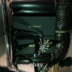 Bvlgari Frames Swarovski Crystal Limited Edition 8031-B Black VERY RARE