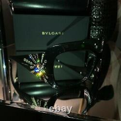 Bvlgari Frames Swarovski Crystal Limited Edition 8031-B Black VERY RARE