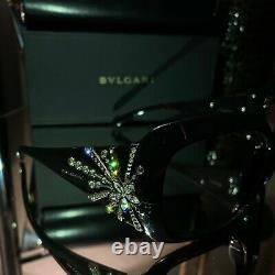 Bvlgari Frames Swarovski Crystal Limited Edition 8031-B Black VERY RARE