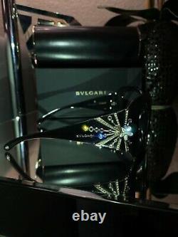 Bvlgari Frames Swarovski Crystal Limited Edition 8031-B Black VERY RARE