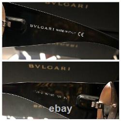 Bvlgari Sunglasses 8026-B Black Swarovski Crystal Limited Edition VERY RARE