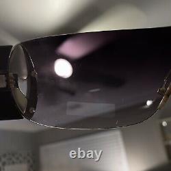 Bvlgari Sunglasses 8026-B Black Swarovski Crystal Limited Edition VERY RARE