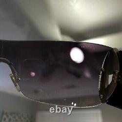 Bvlgari Sunglasses 8026-B Black Swarovski Crystal Limited Edition VERY RARE