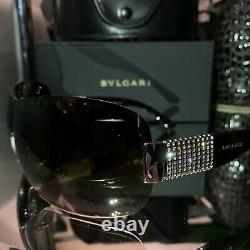 Bvlgari Sunglasses Swarovski Crystal Limited Edition 6030-B Brown VERY RARE